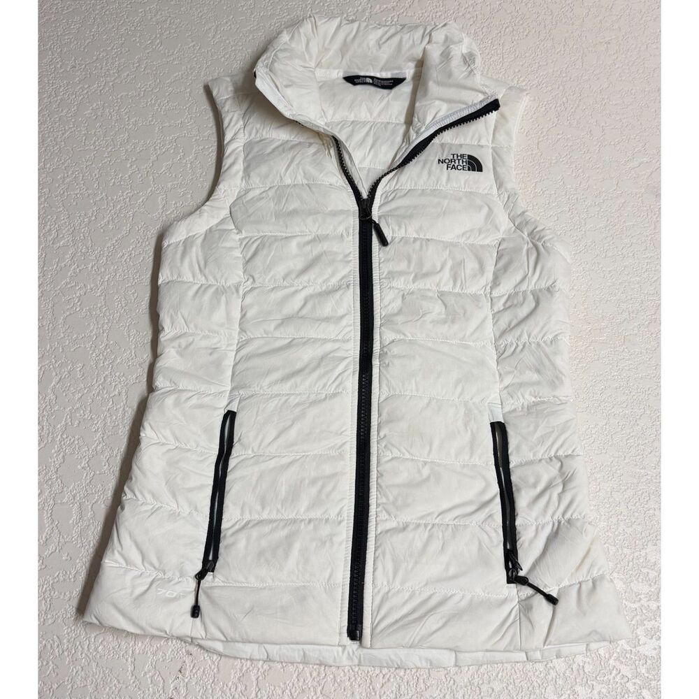 The North Face 700 Fill Down Puffer Vest Women’s White Black